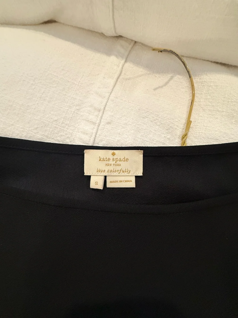 Kate Spade Black Shift Mini with Sequin Fringe - Small